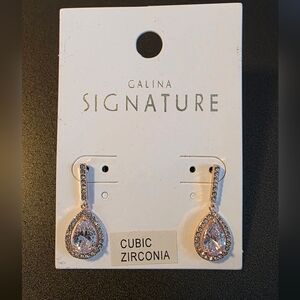 Galina Signature Cubic Zirconia Teardrop Earrings